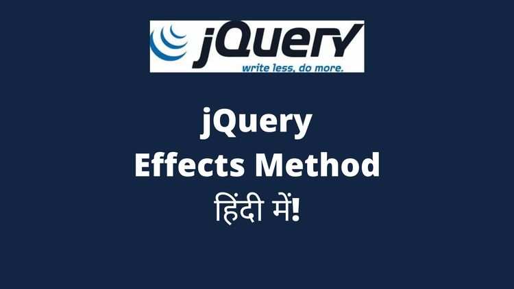 Jquery effects in Hindi - RjtechyG