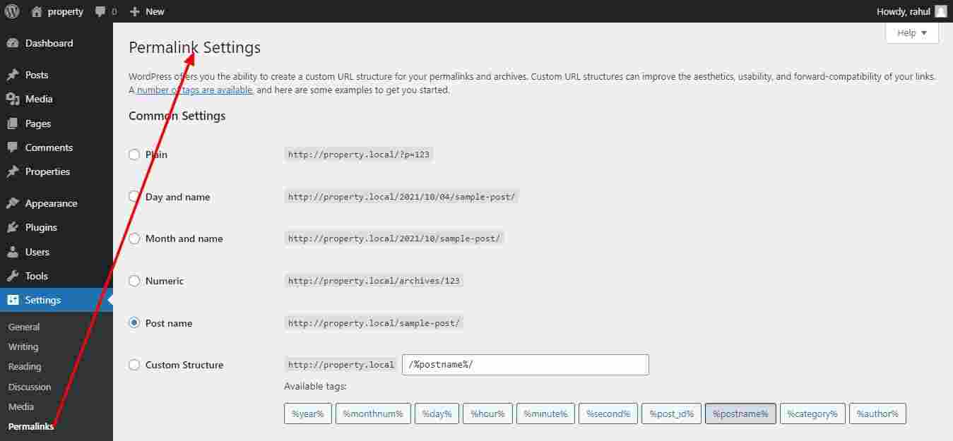 WordPress admin panel introduction in Hindi