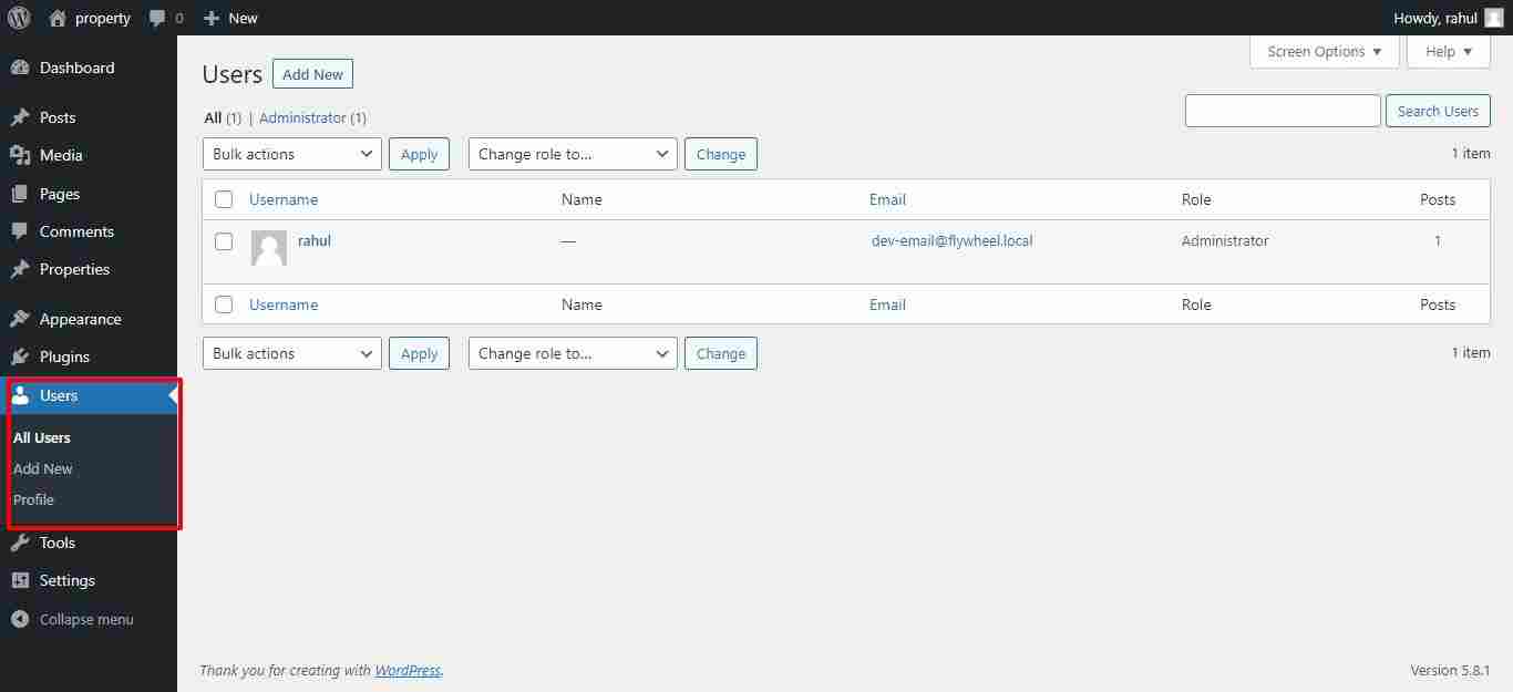 WordPress admin panel introduction in Hindi