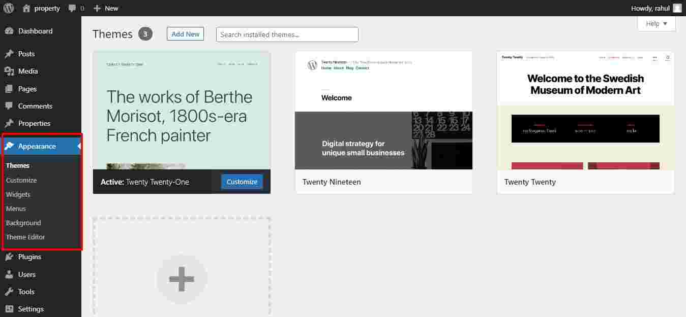 WordPress admin panel introduction in Hindi