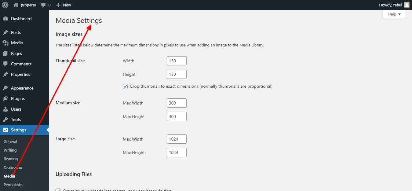 WordPress admin panel introduction in Hindi